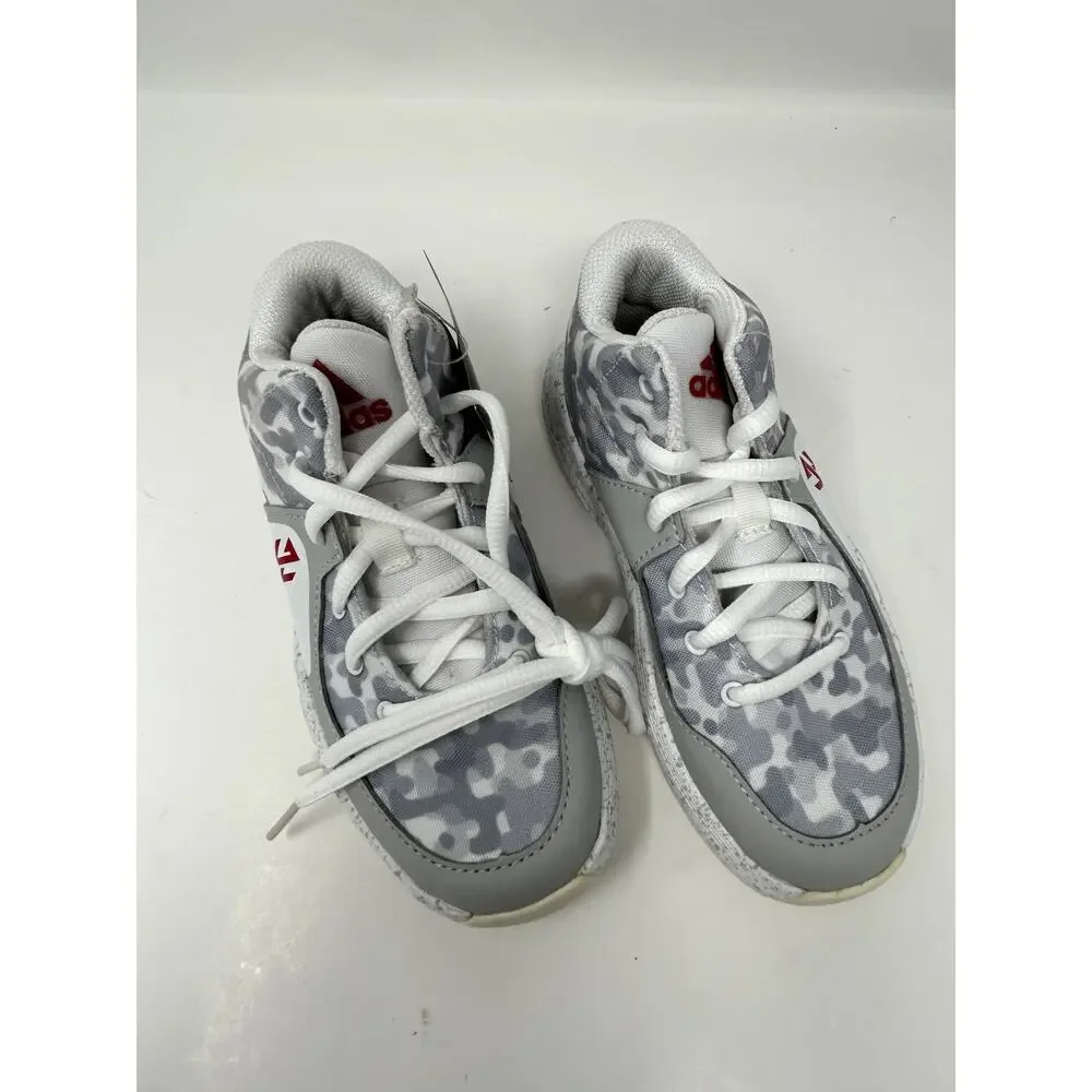 Adidas Little Kids White Grey J Wall 2 J Basketball Lifestyle Shoe Size 11 K
